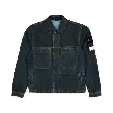 Stone Island Biker Jacket - "Blue/Black"