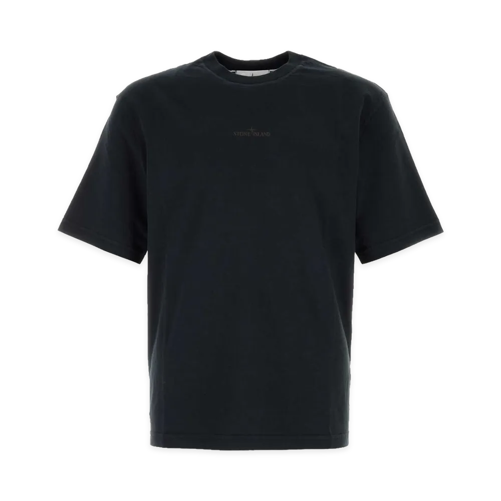 Stone Island Cotton T-Shirt "Midnight Blue"