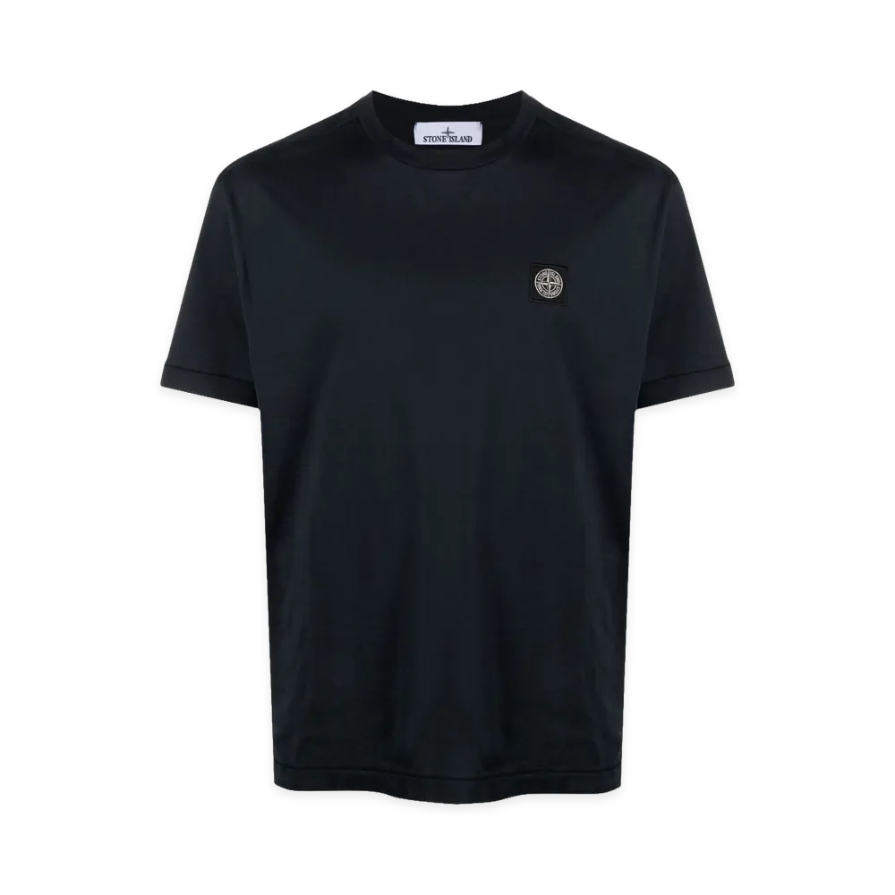 Stone Island Cotton T-Shirt "Midnight Blue"