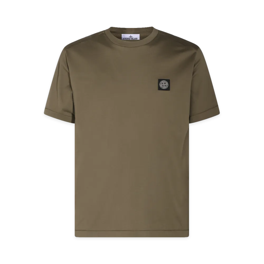 Stone Island Cotton T-Shirt "Army Green"