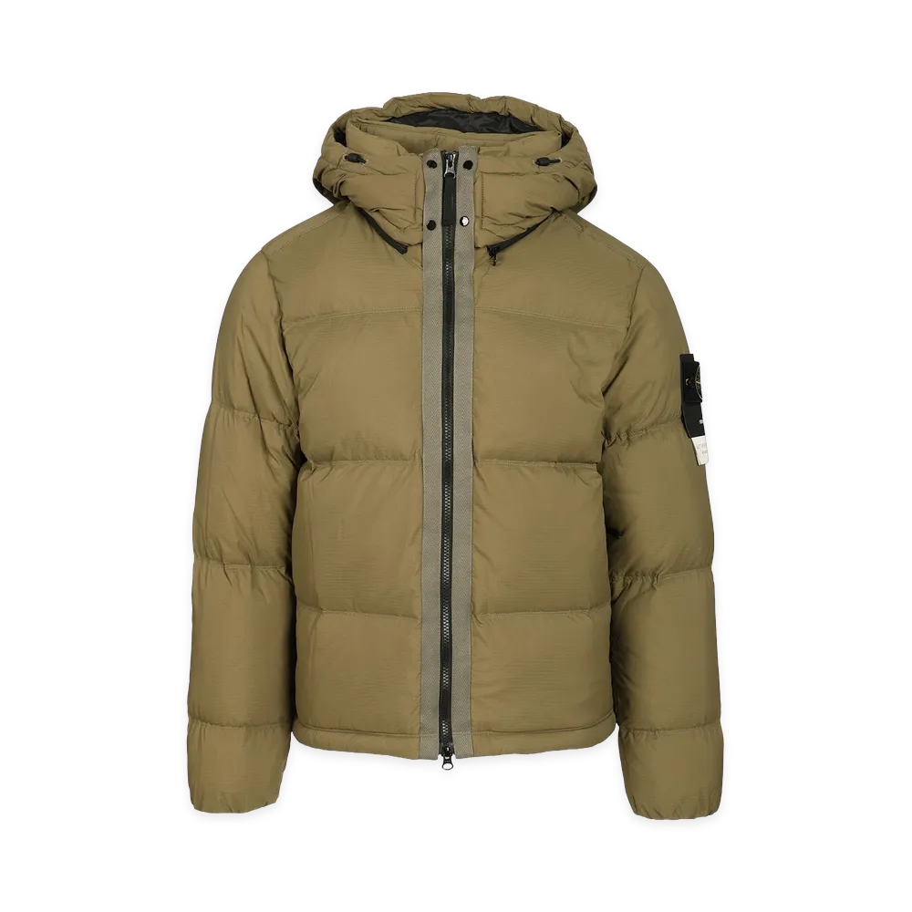 Stone Island Down Jacket in 6.6 Ripstop Nylon Cordura "Green"