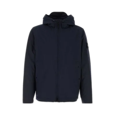 Stone Island Stretch Polyester Jacket "Midnight Blue"