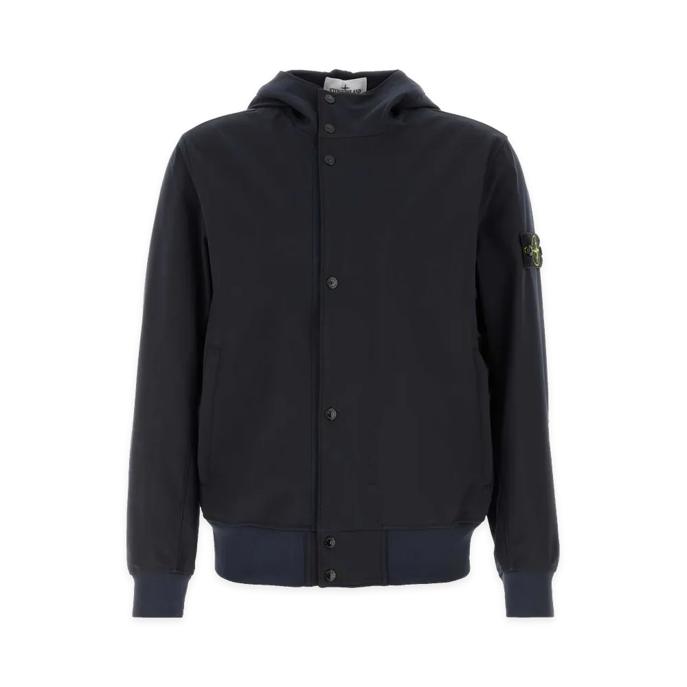 Stone Island Stretch Polyester Jacket "Navy Blue"