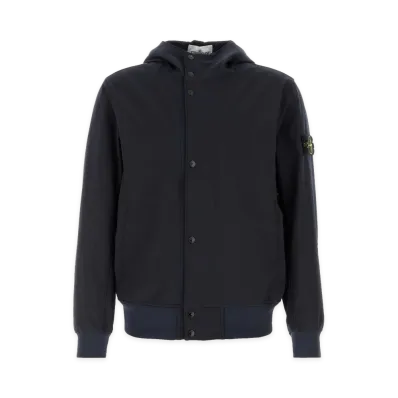 Stone Island Stretch Polyester Jacket "Navy Blue"