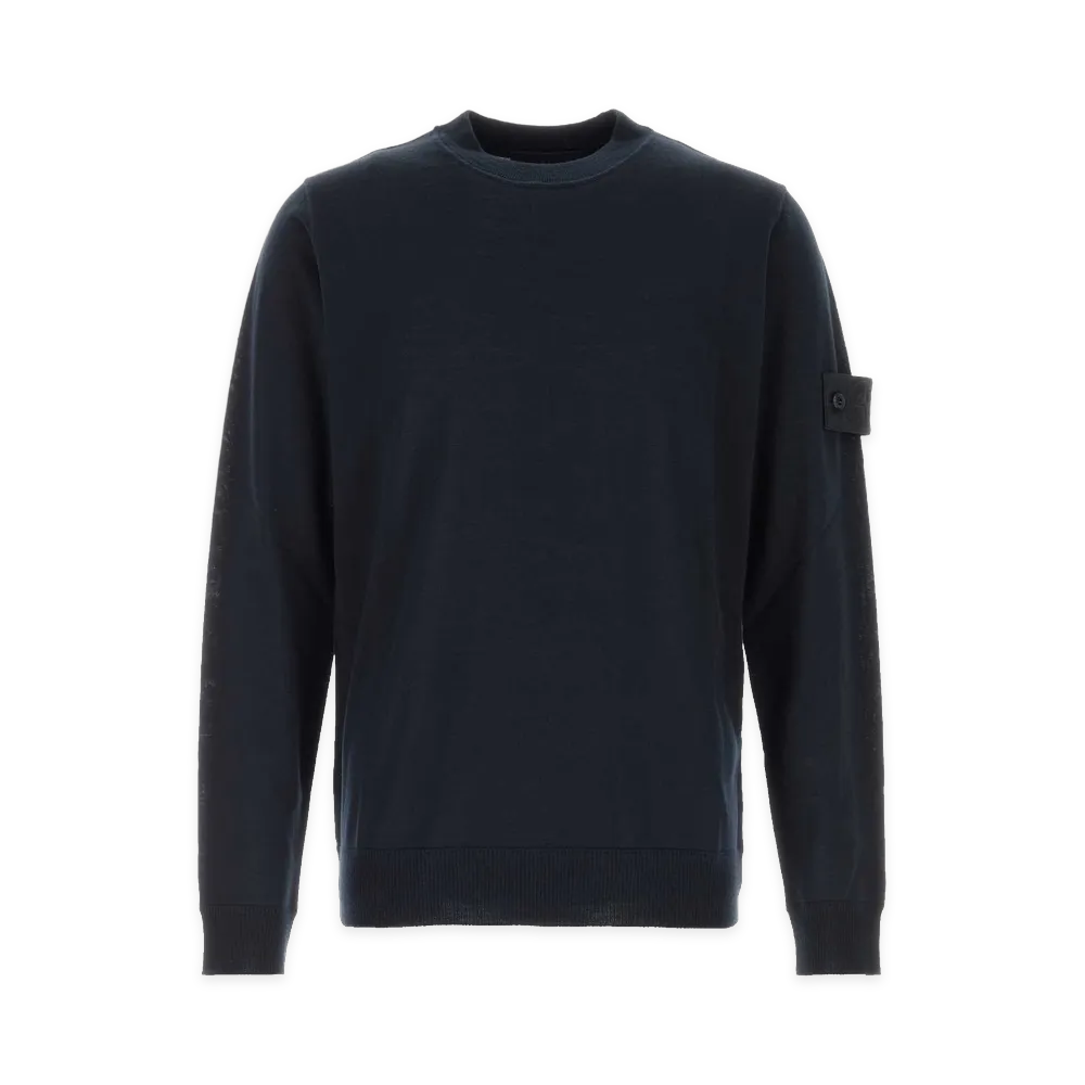 Stone Island Wool Sweater "Midnight Blue"