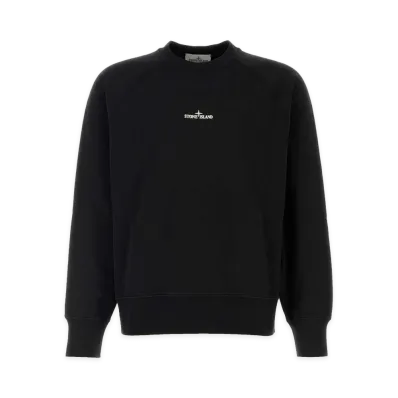 Stone Island Cotton Sweatshirt "Black"