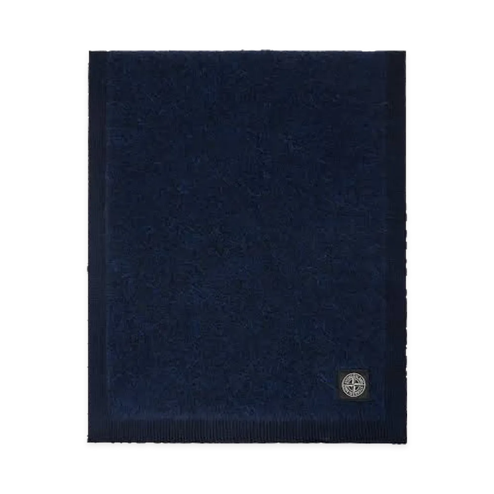 Stone Island Stretch Alpaca Blend Scarf "Melangeblue/Midnight Blue"