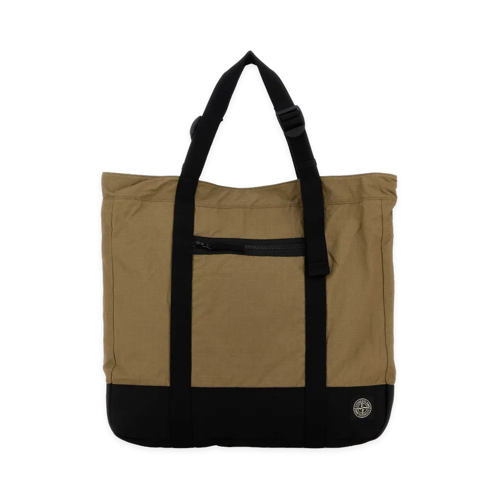 Stone Island Canvas Shopping Bag "Green/Khaki"