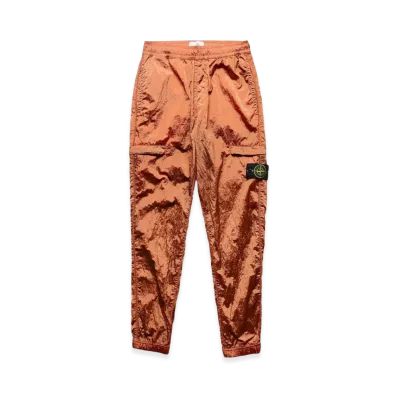 Stone Island Nylon Metal Garment Dyed Cargo Pants (22SS) "Orange"