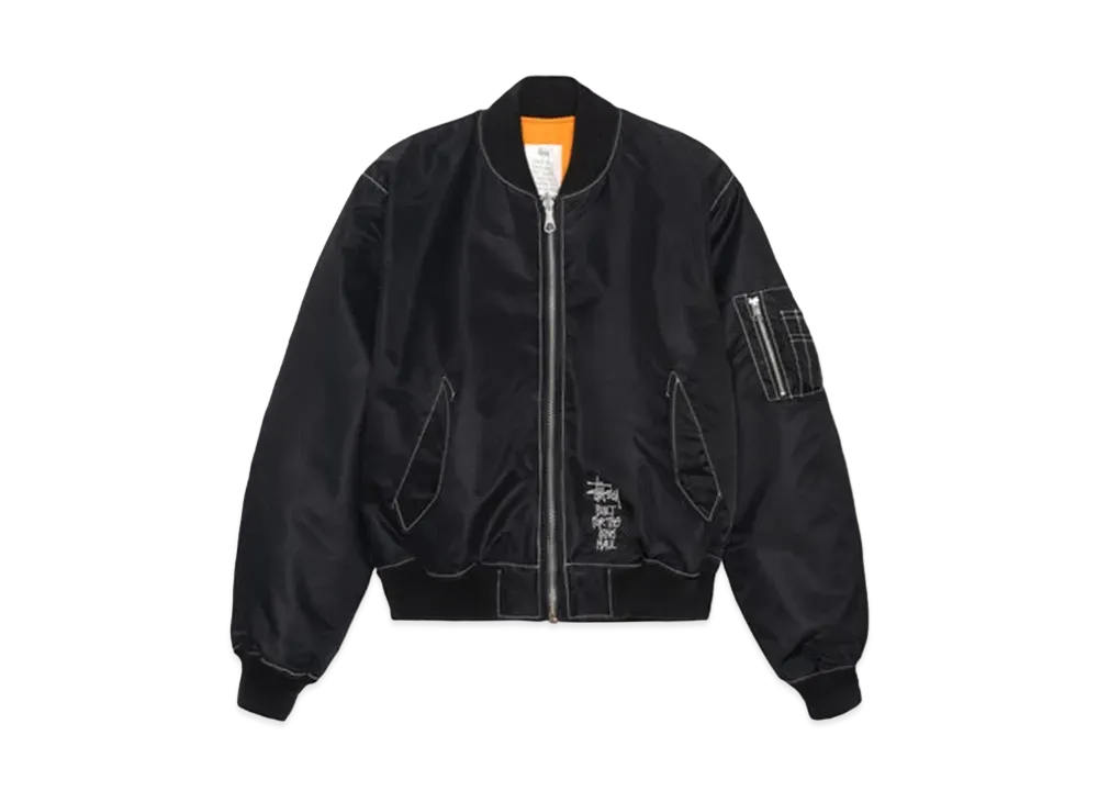 のり⭐︎　ストゥーシートリプルコラボスタジャン stussy トリプルコラボ スタジャン