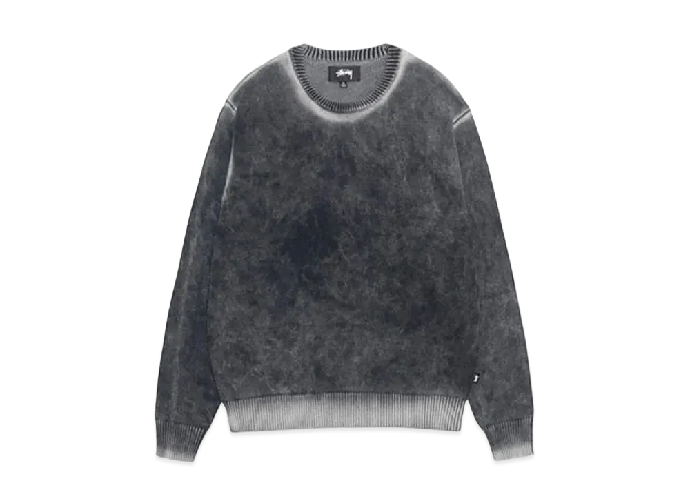 Stussy Faded Cotton Crew "Black"