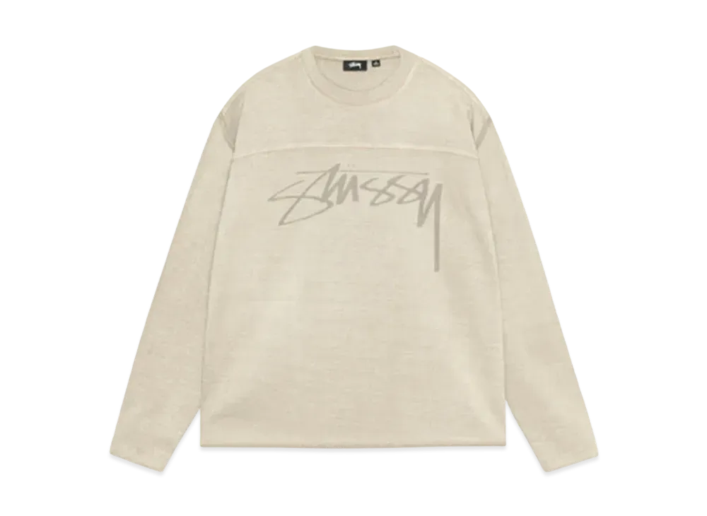 Stussy Football Crew Pig. Dyed "Sand"