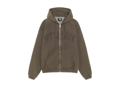 Stussy Faded Graphic Zip Hood "Olive"