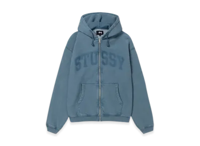 Stussy Faded Graphic Zip Hoodie "Washed Navy"