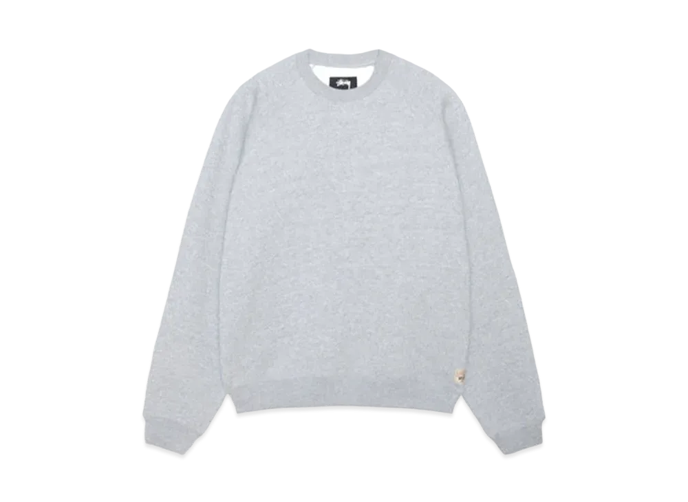 Stussy Fleece Raglan Crew "Grey Heather"
