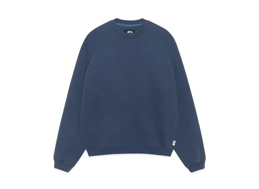 Stussy Fleece Raglan Crew "Navy"