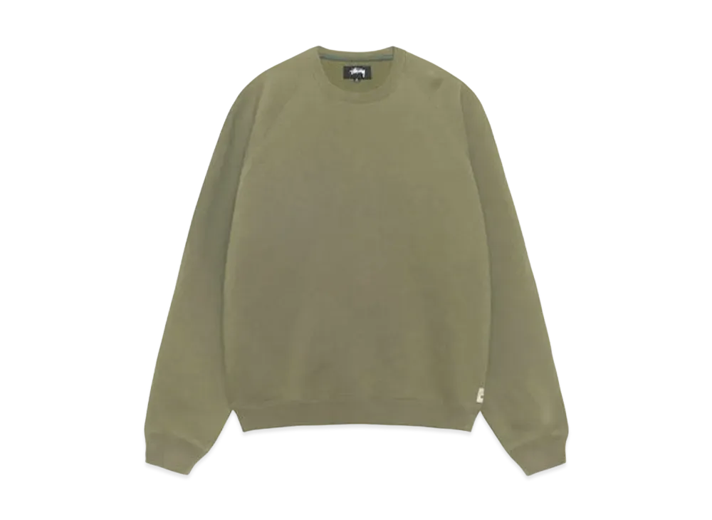 Stussy Fleece Raglan Crew "Olive"