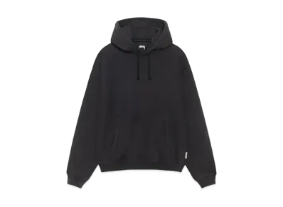Stussy Fleece Raglan Hood "Washed Black"