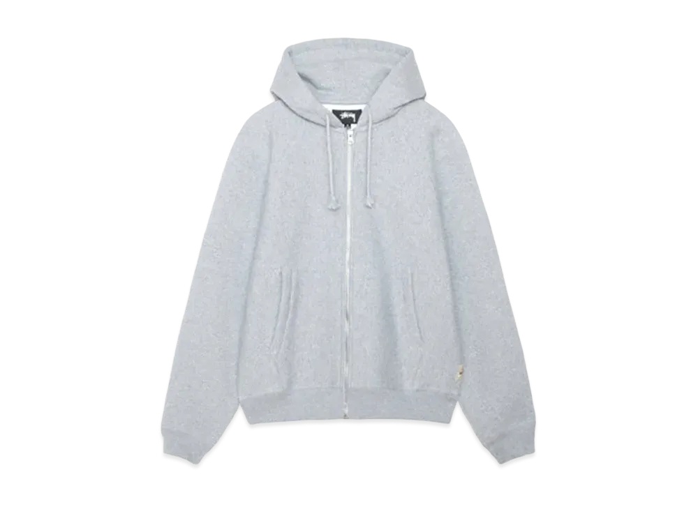 Stussy Raglan Zip Hood "Grey Heather"