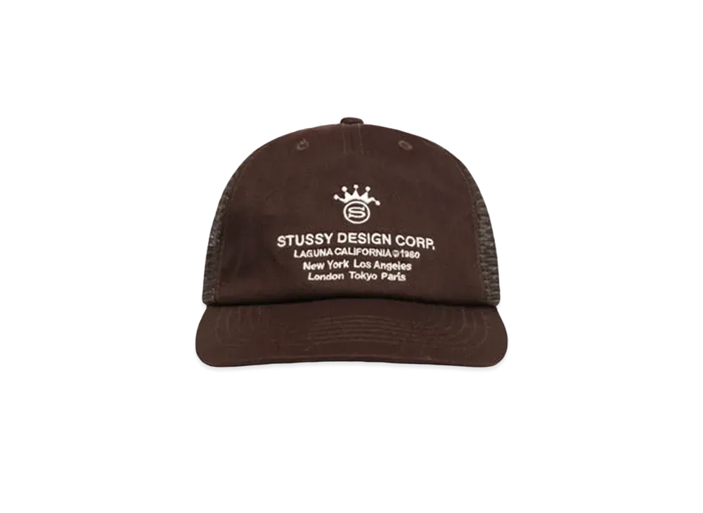 Stussy LP Design Crop Trucker Cap "Brown"