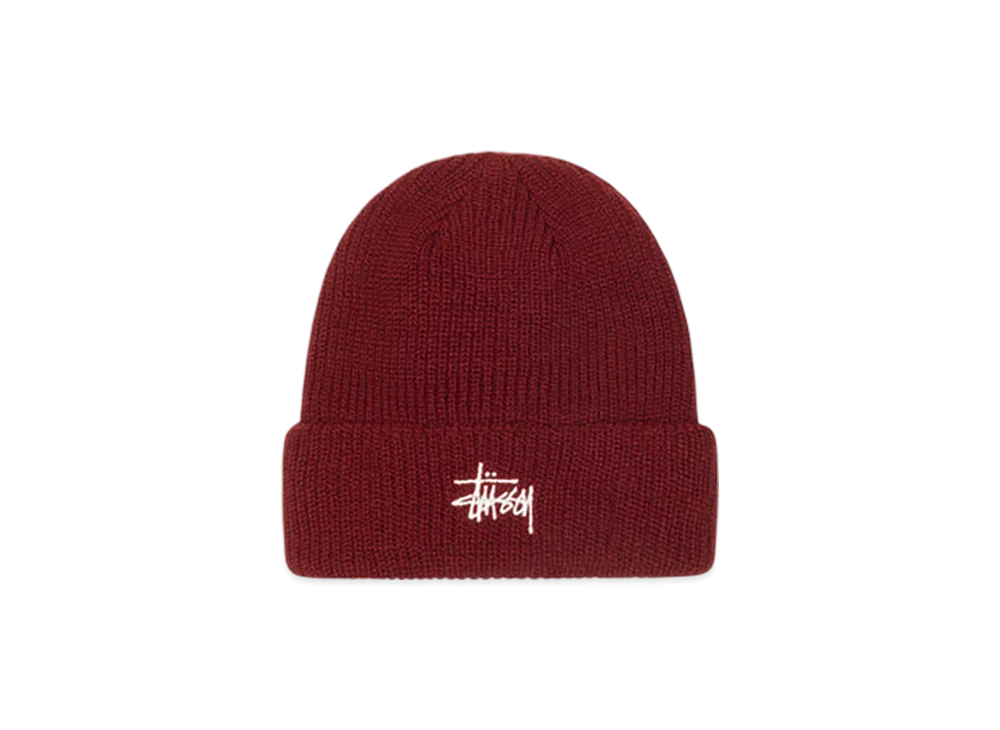 Stussy Basic Stussy Cuff Beanie "Dark Red"