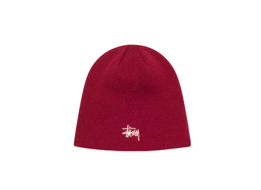 Stussy Basic Skullcap Beanie "Wine"