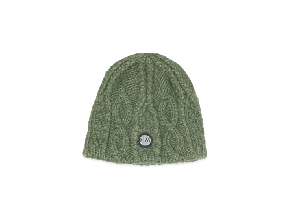 Stussy Skullcap Cable Knit "Army"