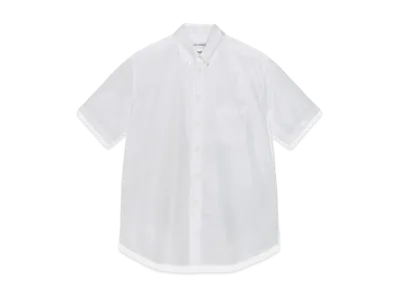 Stussy x Our Legacy Work Shop Borrowed Shirt Short Sleeve "White Poplin"