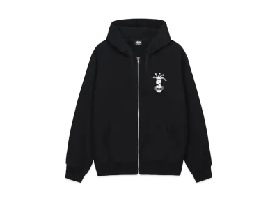 Stussy Crown Band Zip Hoodie "Black"
