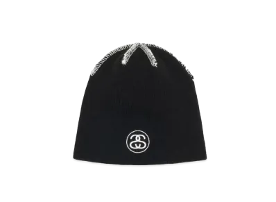 Stussy Skullcap Exposed Stitch "Black"