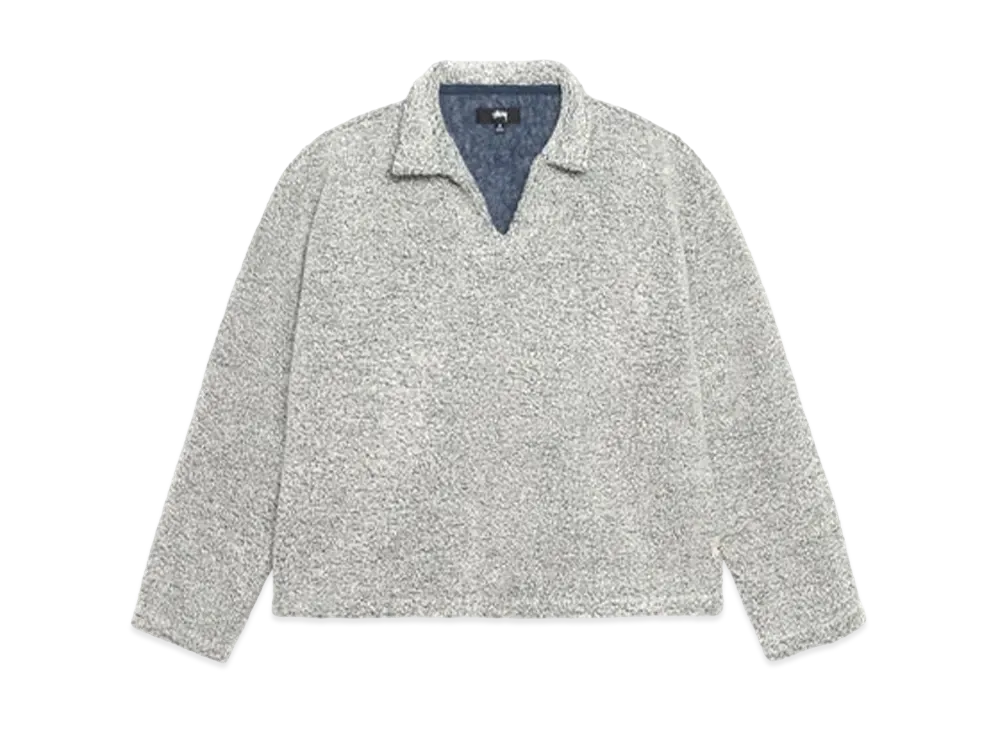 Stussy Wool Blend Sherpa Pullover "Cloud"