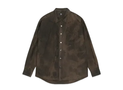 Stussy Classic LS Shirt Sprayed "Brown"
