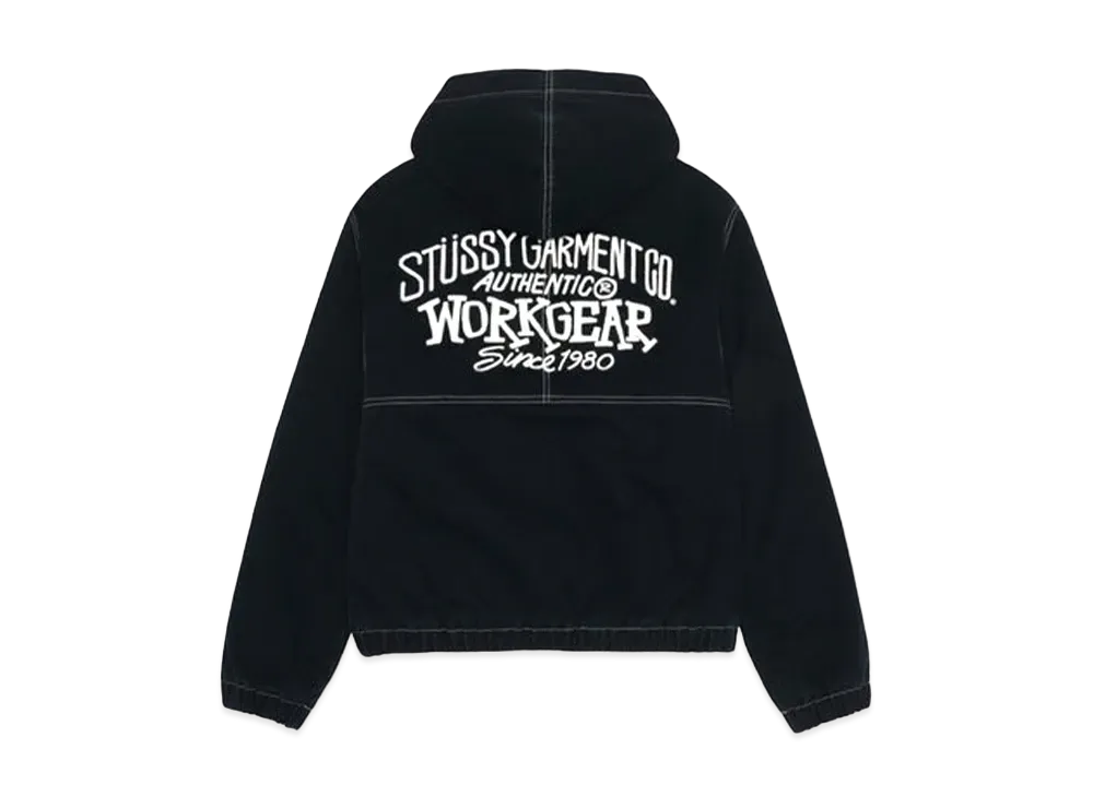 Stussy Work Jacket Contrast Stitch "Black"