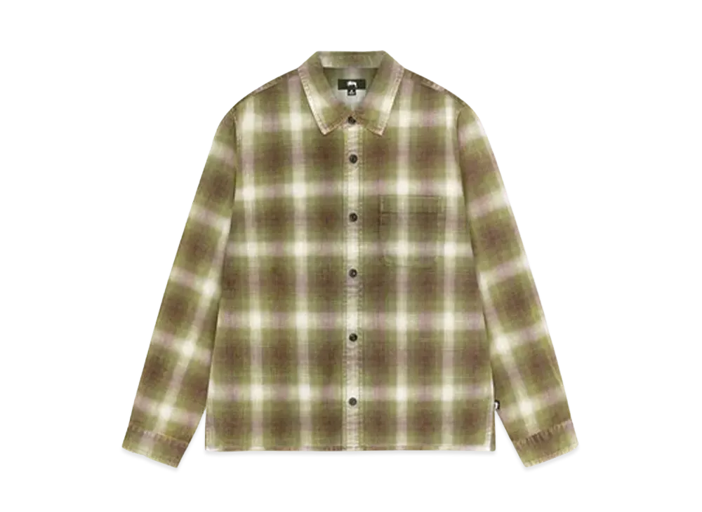 Stussy Rocco Flannel Plaid Shirt "Green"