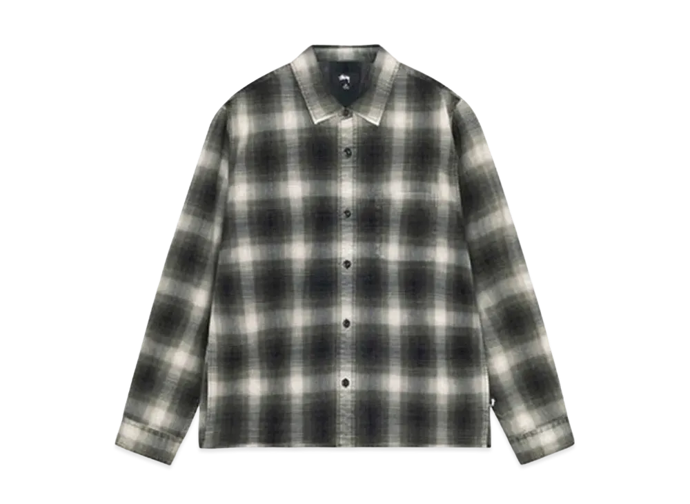 Stussy Rocco Flannel Plaid Shirt "Grey"