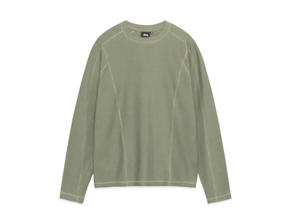 Stussy Wave Jersey Crew "Olive"