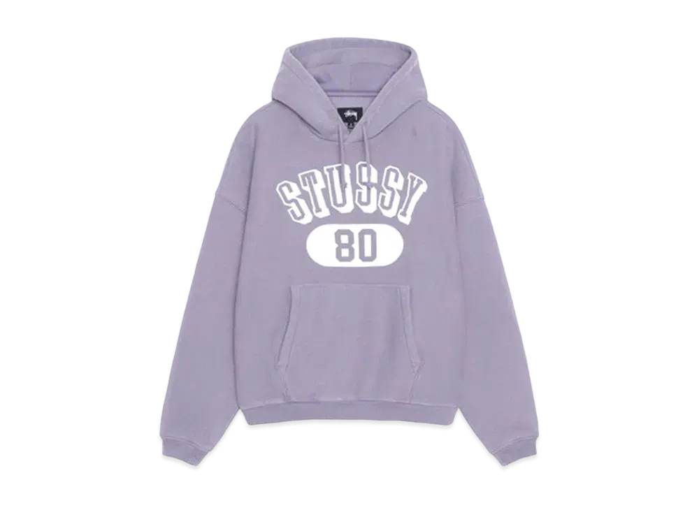 Stussy 80 Relaxed Hoodie "Ash Purple"