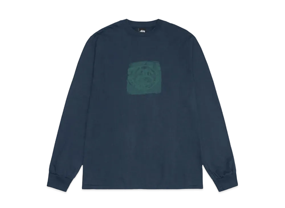 Stussy Mono LS Tee "Navy"