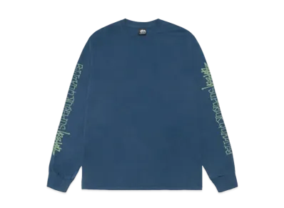 Stussy Superior Quality LS Tee Pigment Dyed "Navy"