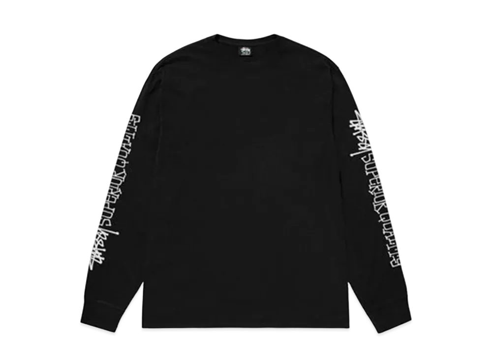 Stussy Superior Quality LS Tee Pigment Dyed "Black"