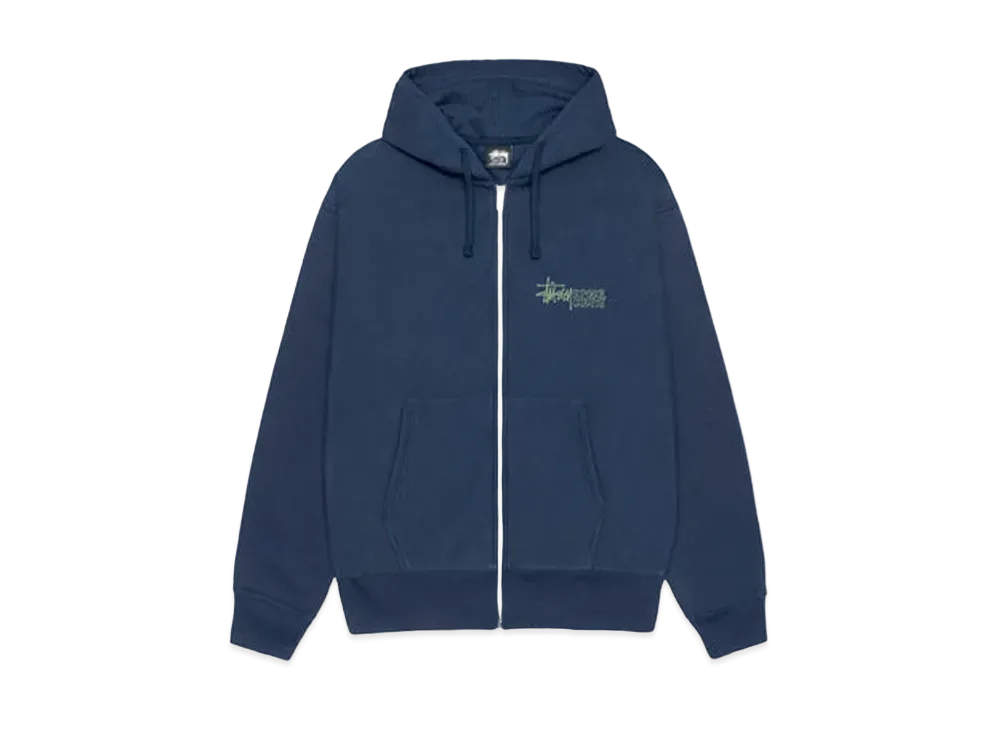 Stussy Superior Quality Zip Hoodie "Navy"