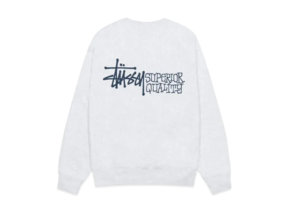 Stussy Superior Quality Crew "Ash Heather"
