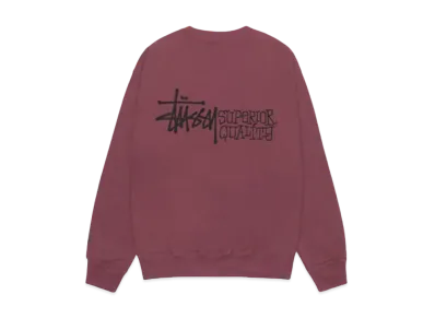 Stussy Superior Quality Crew "Oxblood"
