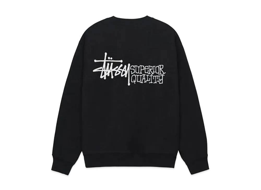 Stussy Superior Quality Crew "Black"