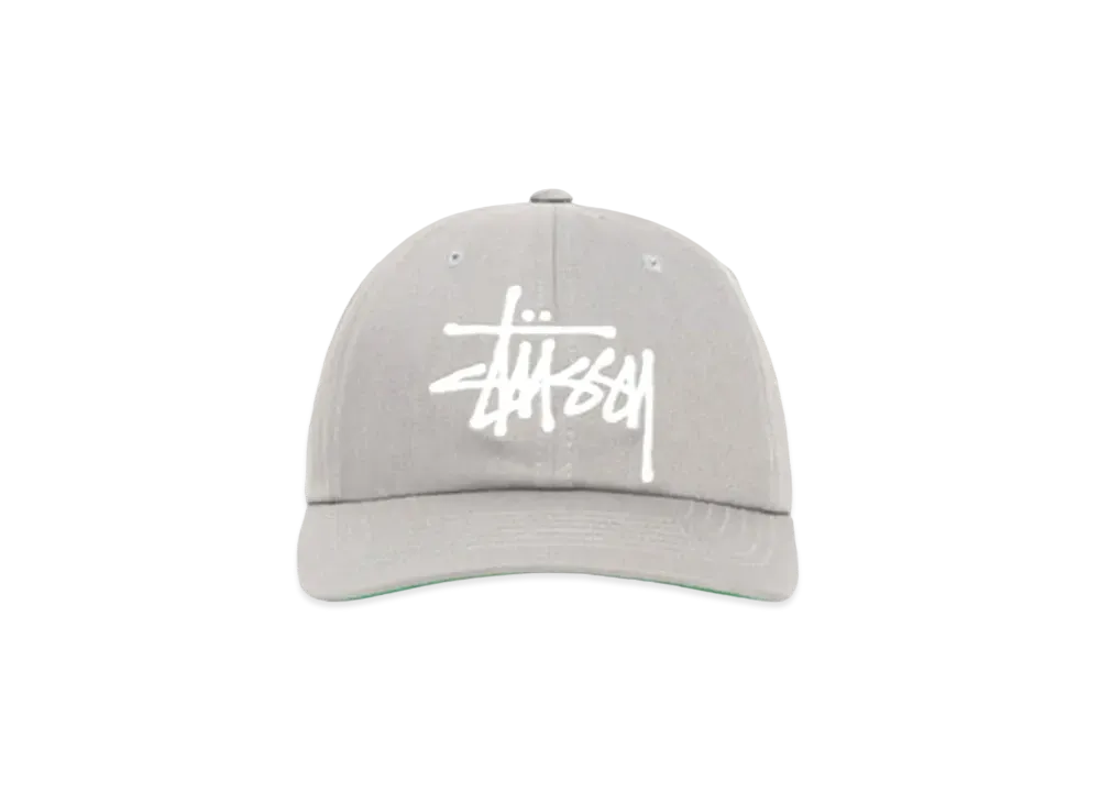 Stussy Low Profile Big Basic Snapback "Steel Grey"