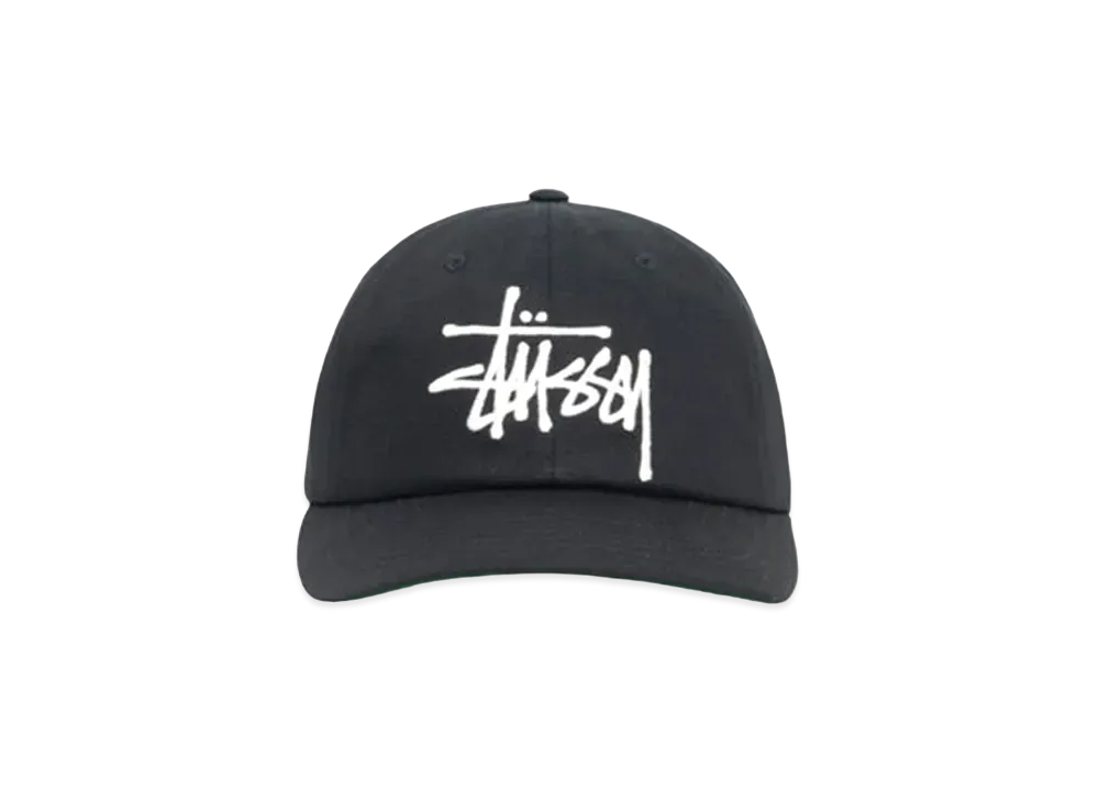 Stussy Low Profile Big Basic Snapback "Shadow Black"