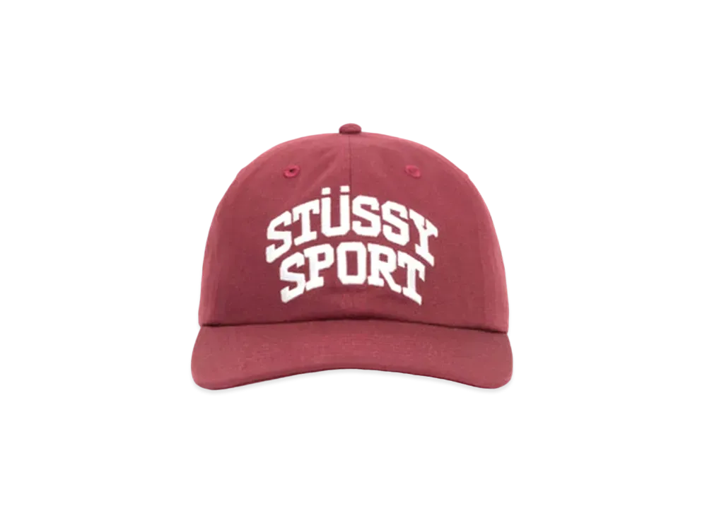 Stussy Mid Depth Stussy Sport Snapback "Maroon"
