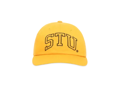 Stussy Mid-Depth STU Arch Strapback "Uni Gold"