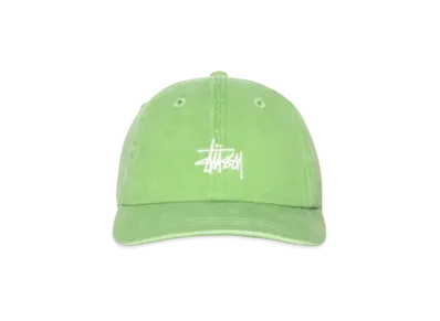 Stussy Low Profile Basic Washed Strapback "Brocolli"