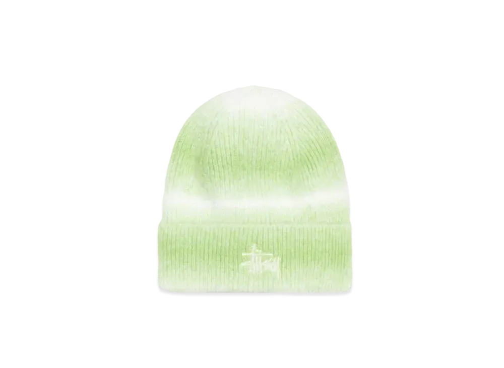 Stussy Cuff Beanie Knit Stripe "Lime"